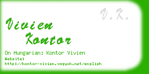 vivien kontor business card